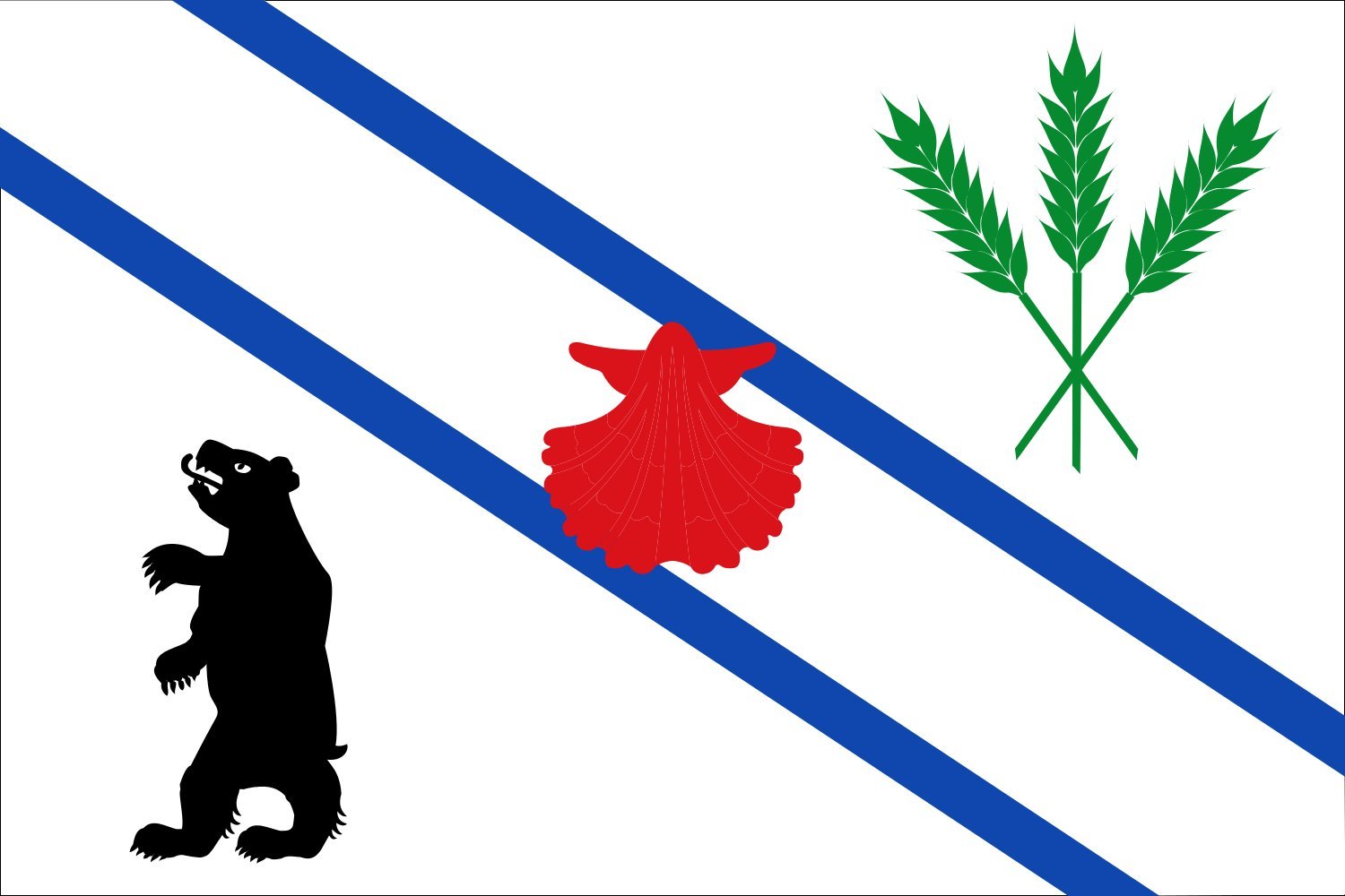 Drapeau Large Santovenia grand drapeau paysage rectangulaire