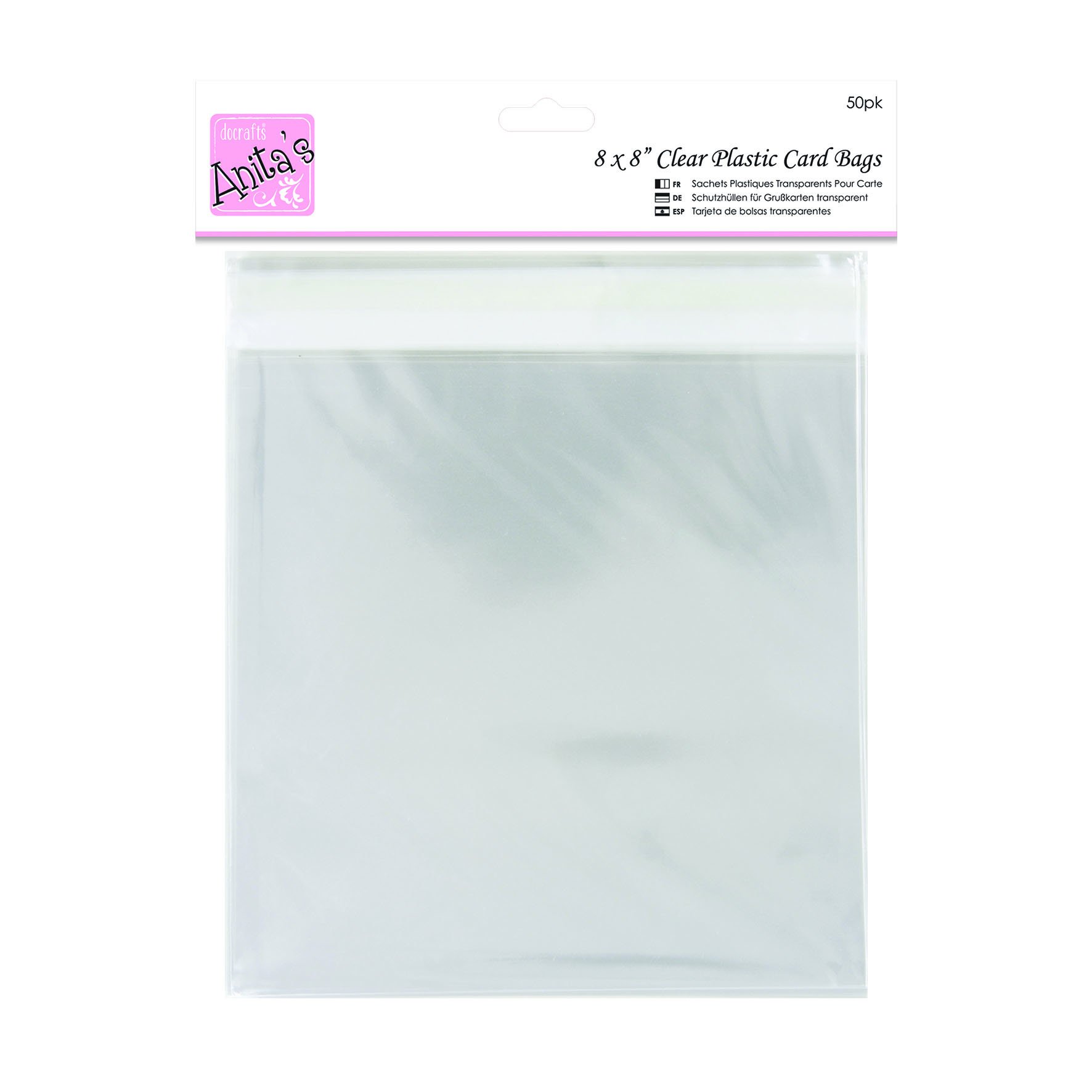 Anita'sDocrafts 8 x 8- inch/ 220 x 220 mm Bag, Pack of 50