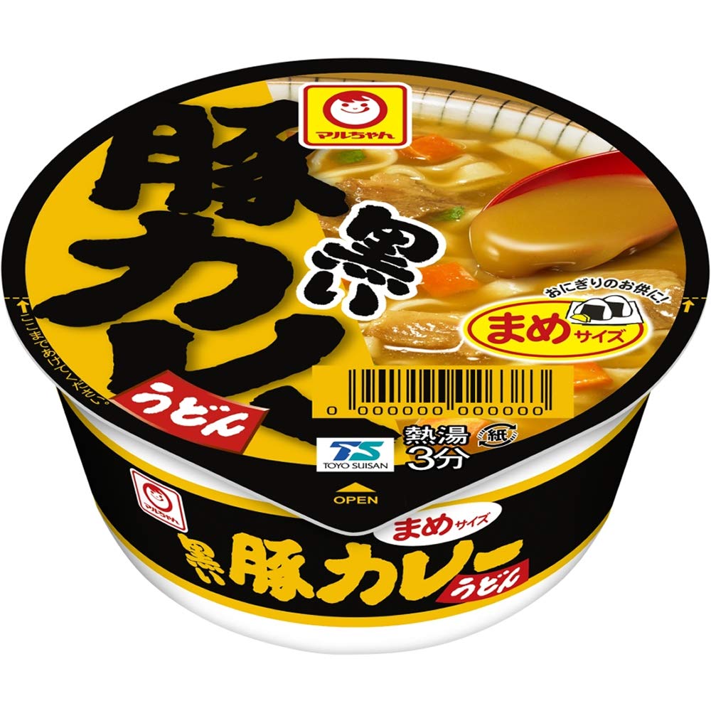 マルちゃん 黒いまめ豚カレーうどん ( 42g×12個 / ミニサイズ ) カッ…