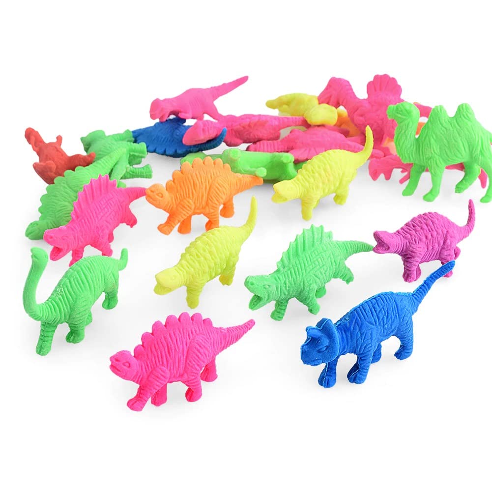 30 Pieces Dinosaur Shape Rubber Jelly with Free Jelly Beads | Standard Size Multi
