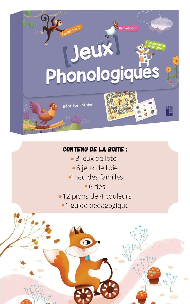 Mallette de jeux phonologiques - Cycles 1 et 2: Remédiation / Enseignement spécialisé