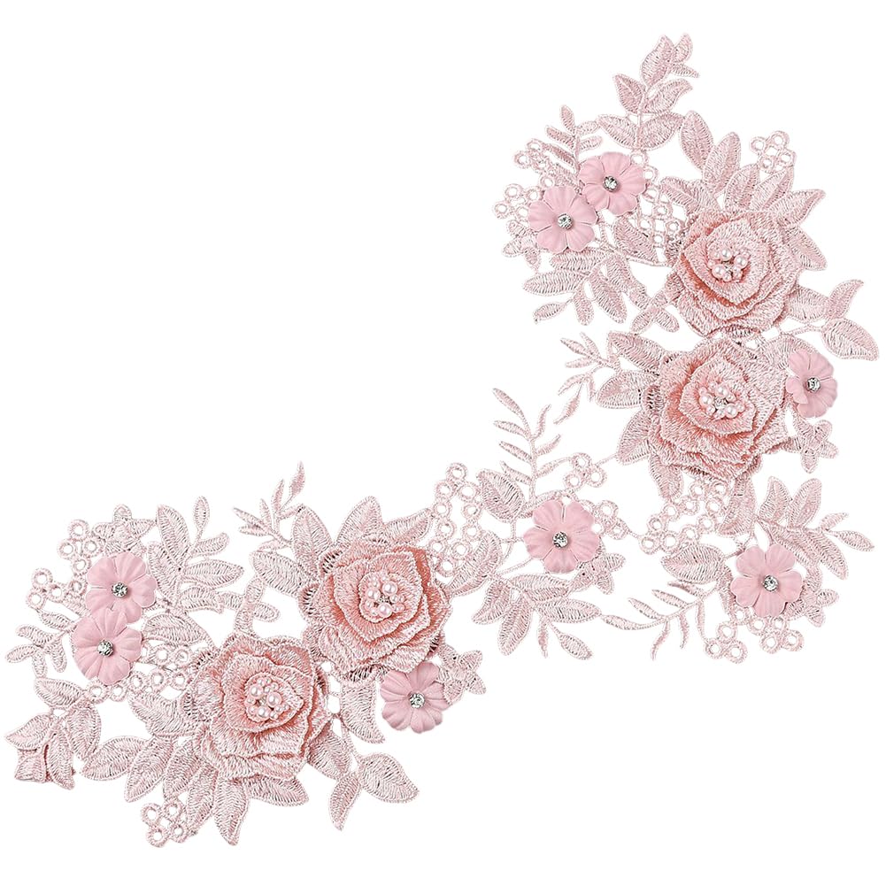 6 Toppe Ricamate Peonie 3D - Per Cappelli, Borse E Jeans, Riparazione E Decorazione - Foto 10