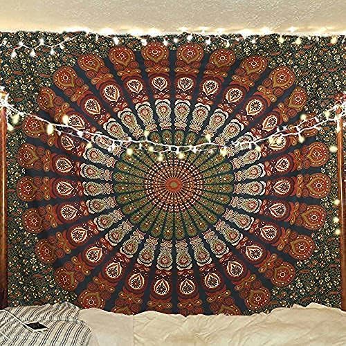 Bless International-Cotton-Evergreen-Handmade-Mandala-Tapestry — image 1