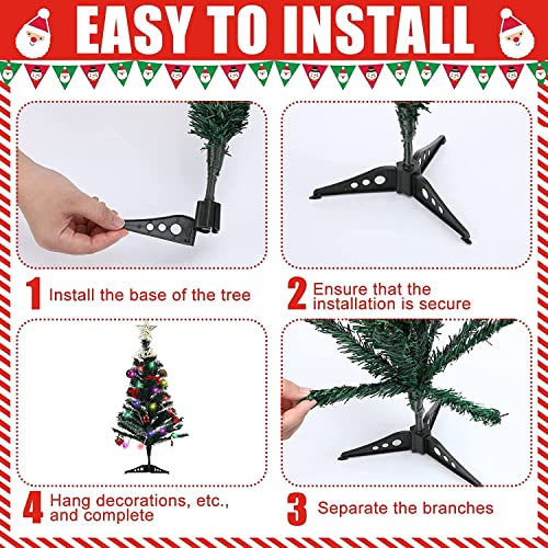 Image of Party Propz Christmas Tree - 2Ft, Mini Christmas Tree for Kids, Merry Christmas Decoration, Christmas Decorations for Home, Tree for Kids, Christmas Decoration Items