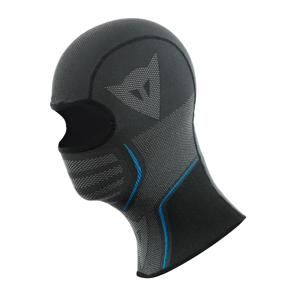 Dainese - Dry Balaclava, Motorbike Balaclava, Unisex Under Helmet, Summer and Winter Motorcycle Balaclavas for Men & Women, Universal Size, Motorbike Accessories, Made in Italy, Black/Blue