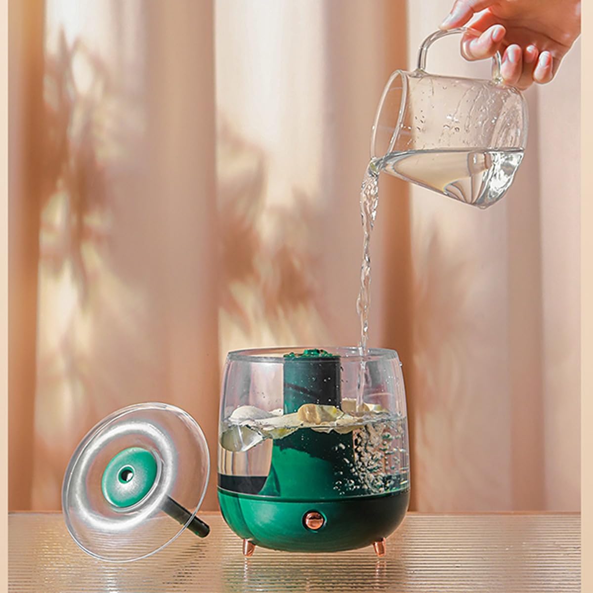 Humidificador de aire, humidificador de niebla fría de 1,2 L para bebé, humidificador personal USB con dos modos de pulverización, humidificador evaporativo ultra silencioso para el hogar u oficina