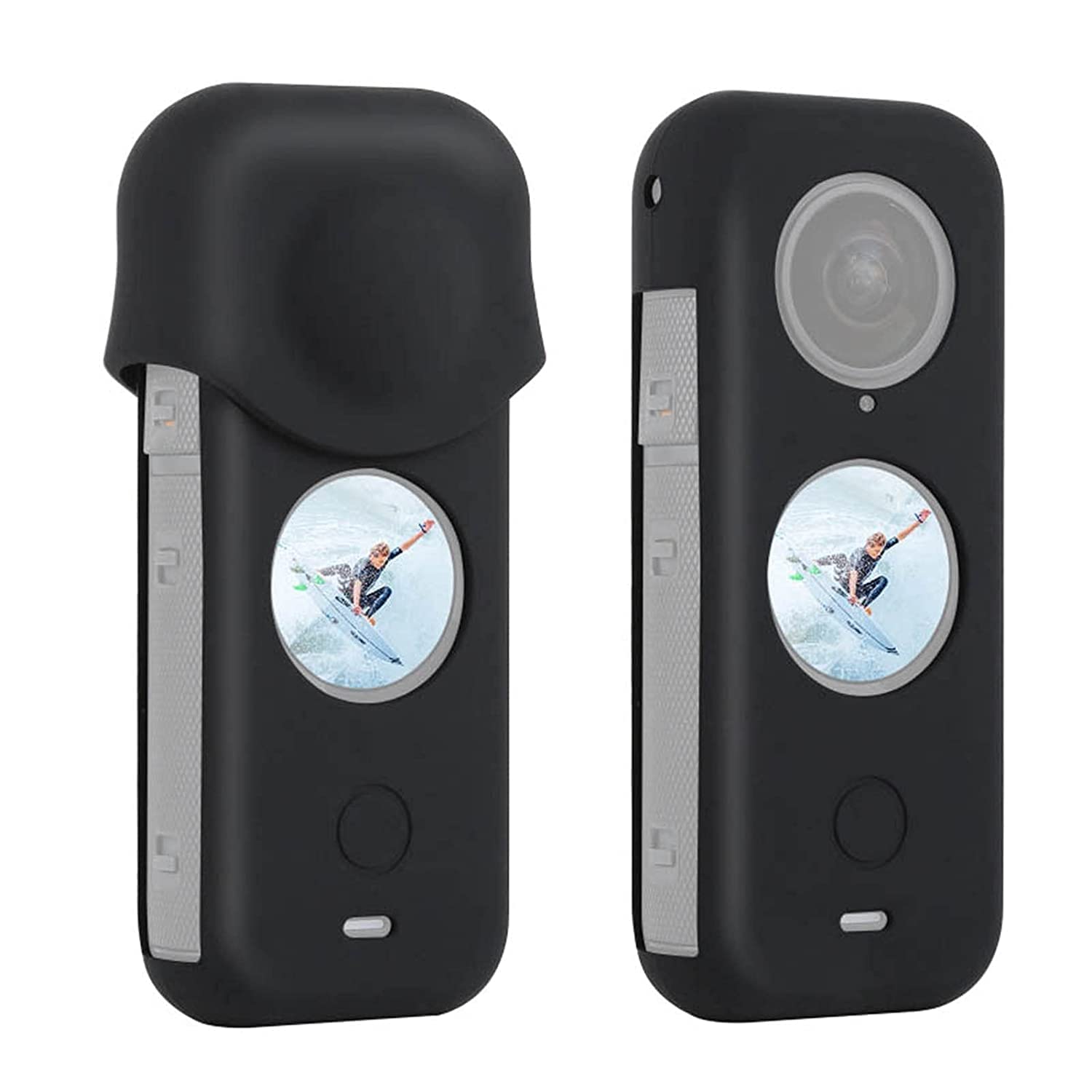 Yantralay Protective Silicone Cover Compatible for Insta360 One X2 - Scratch & Dust Protection - Includes Lens Cover - Durable & Impact Resistant Camera Accessories - Black (B09SLYZ37J) Amazon Price History, Amazon Price Tracker