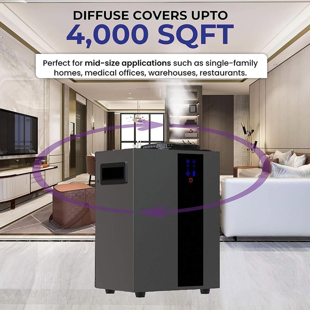 Komercyjna maszyna zapachowa, dyfuzor zapachowy z butelką oleju 800 ml, zasięg do 4000 SQSF zapachu, dyfuzor do aromaterapii Smart Room, do domu, hotelu