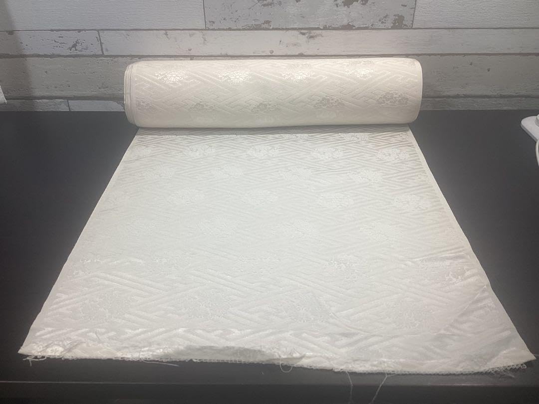 A112愛華 訪問着物 絞り 辻ヶ花 水色 正絹 ゆったり 身丈169 cm 2025年