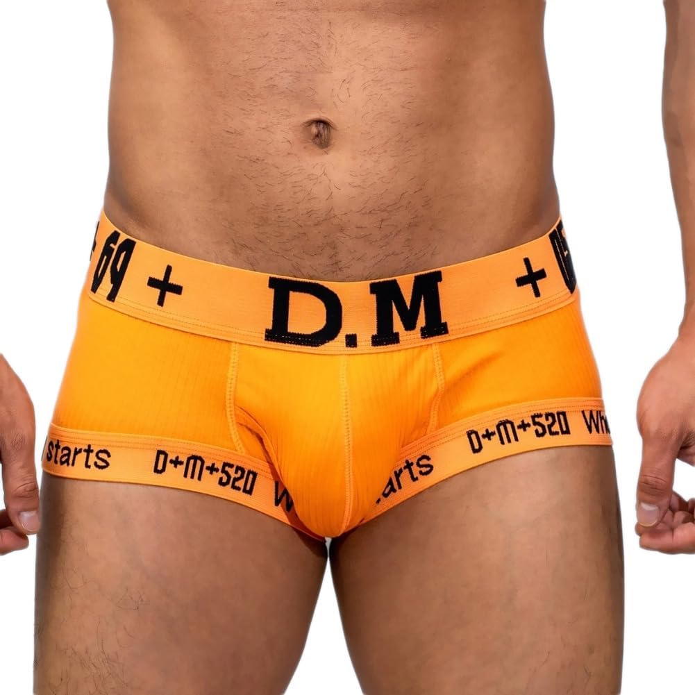 D.M Men's Underwear Trunks Briefs Cotton Fashion Low Rise Comfortable Underpants
