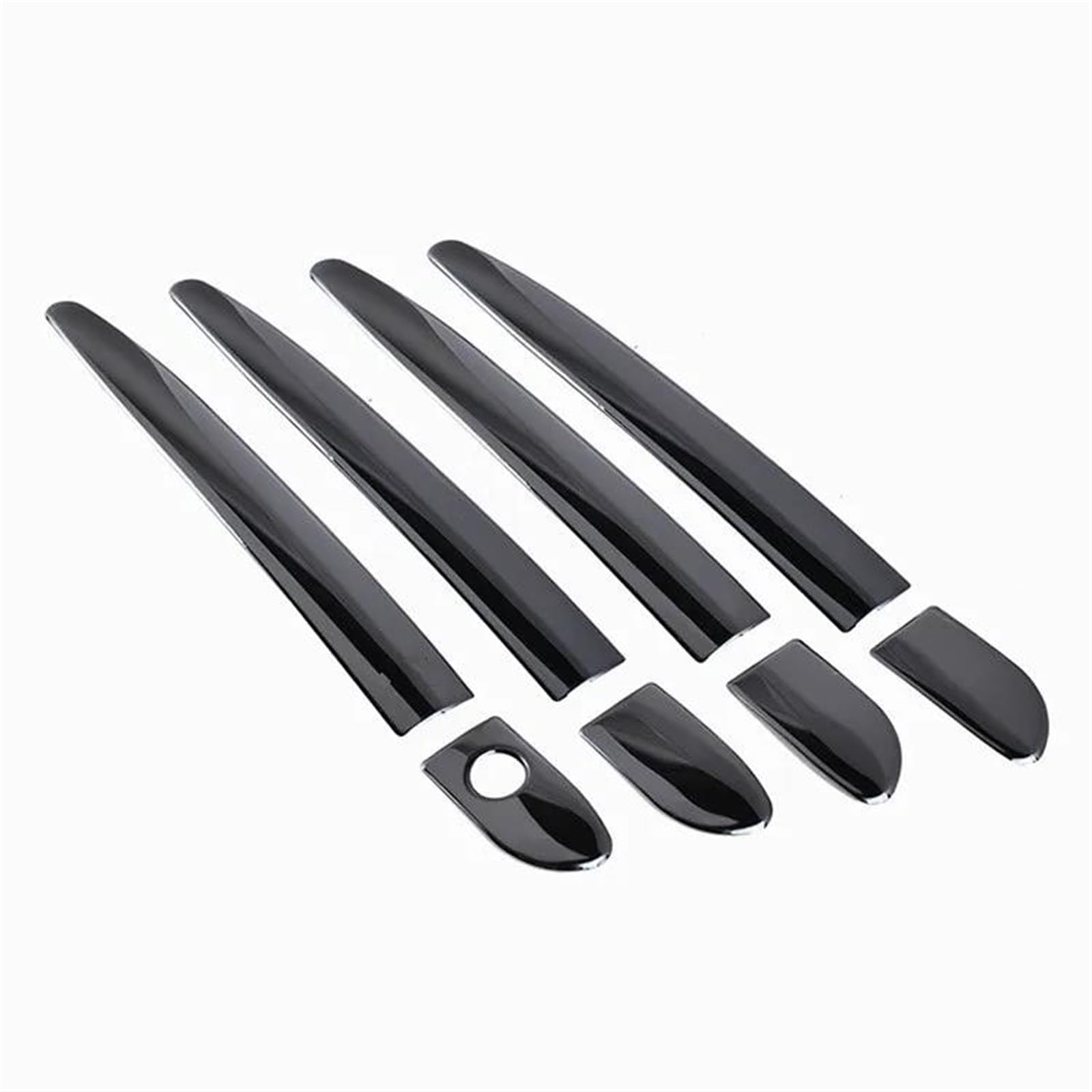 NOHEEU Car Exterior Door Handle Trim Cover Parts Accessories for Mazda CX-9 CX9 CX 9 MK2 2016-2018(0 Black Buttons)