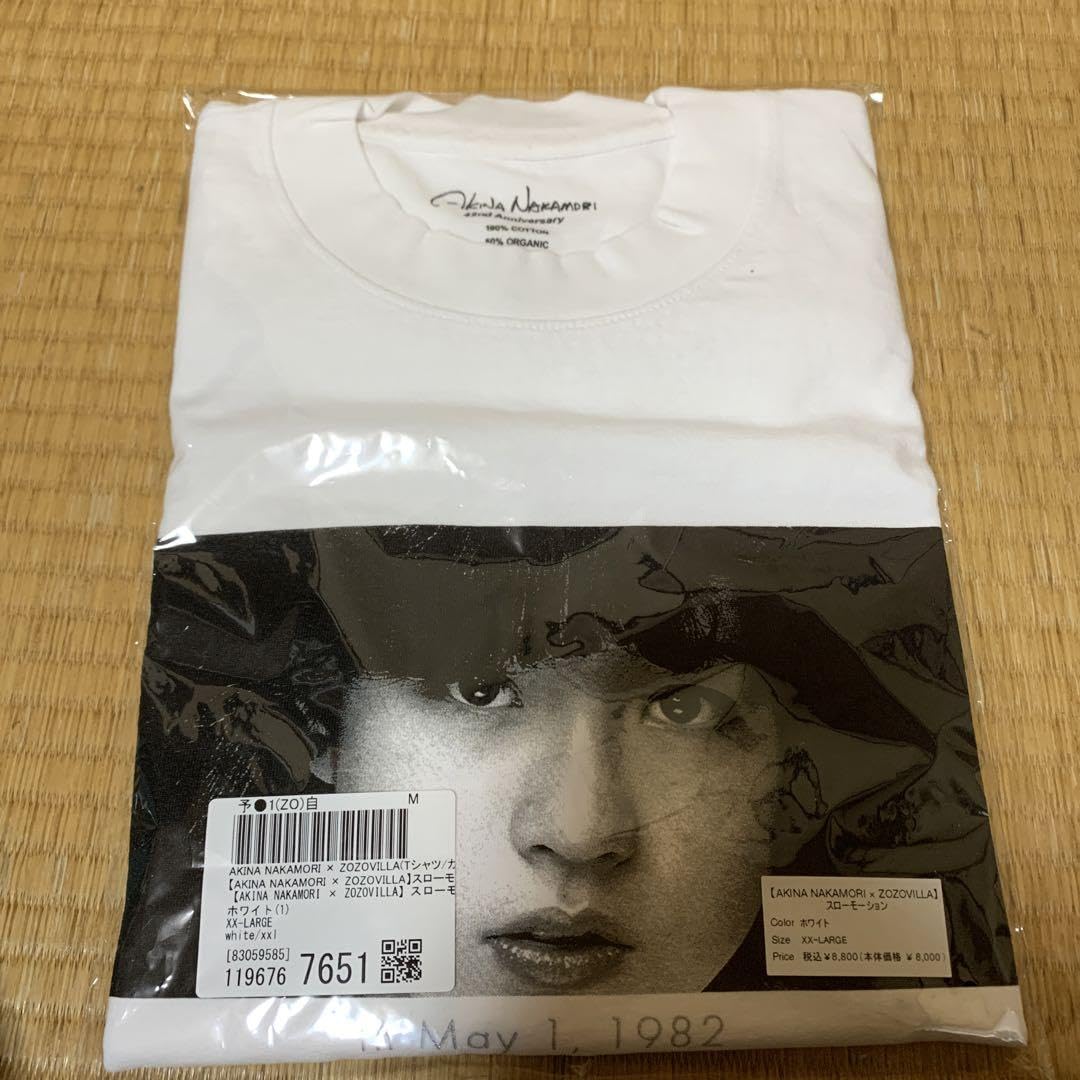 中森明菜 スローモーション Tシャツ ZOZOVILLA XXL 新品 未開封 中森明菜 ZOZOVILLA コラボTシャツ スロー