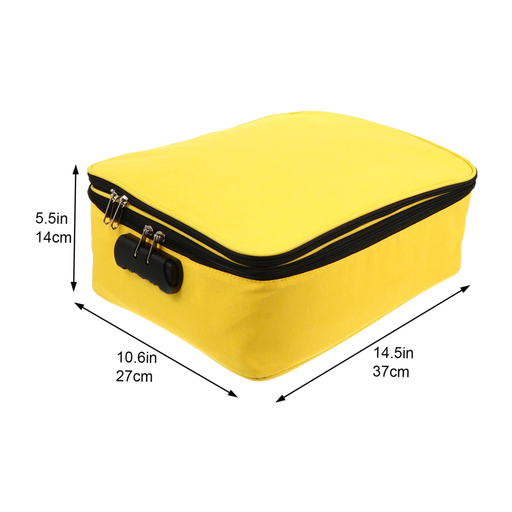 GALPADA 1pezzi Pouch Multifunzionale Con Serratura Per Documenti e Carte Capacità e Pratica Per