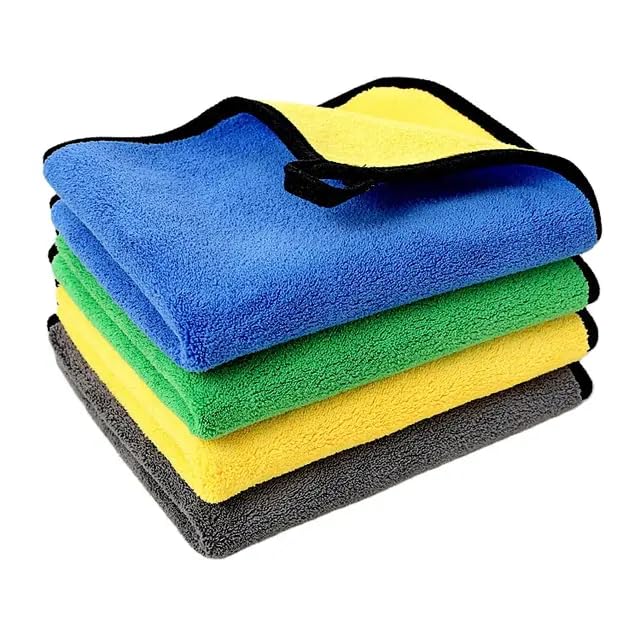 Ak SAFT Microfiber Cloth for Car Cleaning (Pack of 2)(600 GSM, 40x40 cm, Muli-Colour) Double Sided, Kitchen Cloth, Kitchen Cleaning Cloth (B0CWPQX78M) Amazon Price History, Amazon Price Tracker