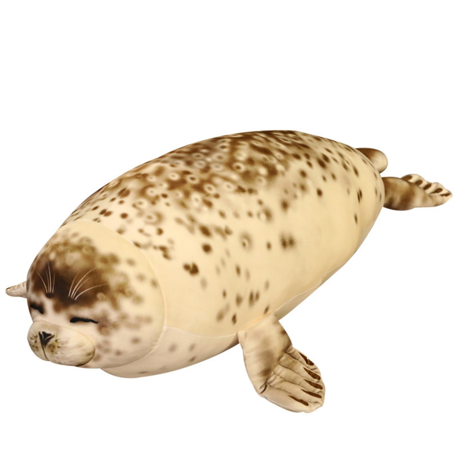 Robbe Peluche de peluche, cojín de sello suave y realista, regalo para amigos y niños (120 cm, haishi)
