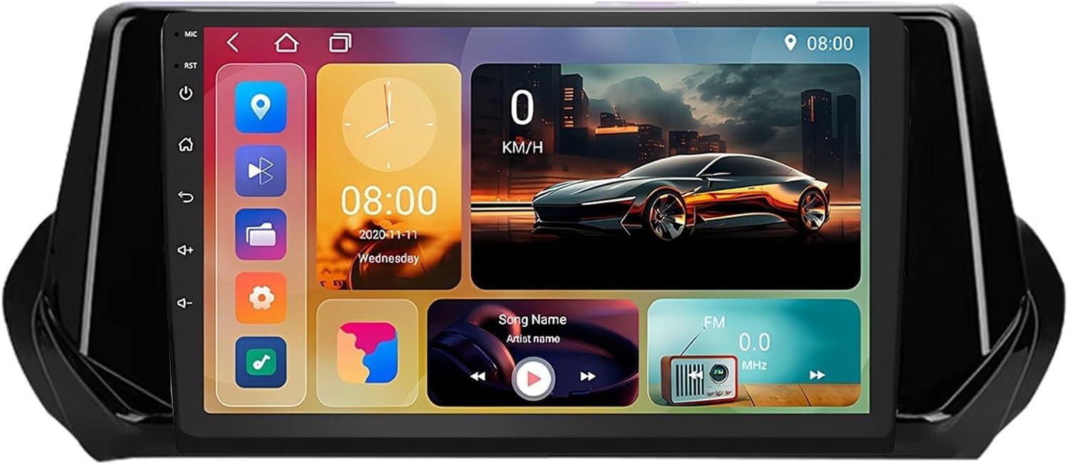 ,H6 6g+128g,9-calowy system audio Android 15 do Peugeot 2008 2019-2021, ekran dotykowy IPS, radio, bezprzewodowy CarPlay, Android Auto, GPS, WiFi, Bluetooth, OBD2, DVR, obsługa DSP