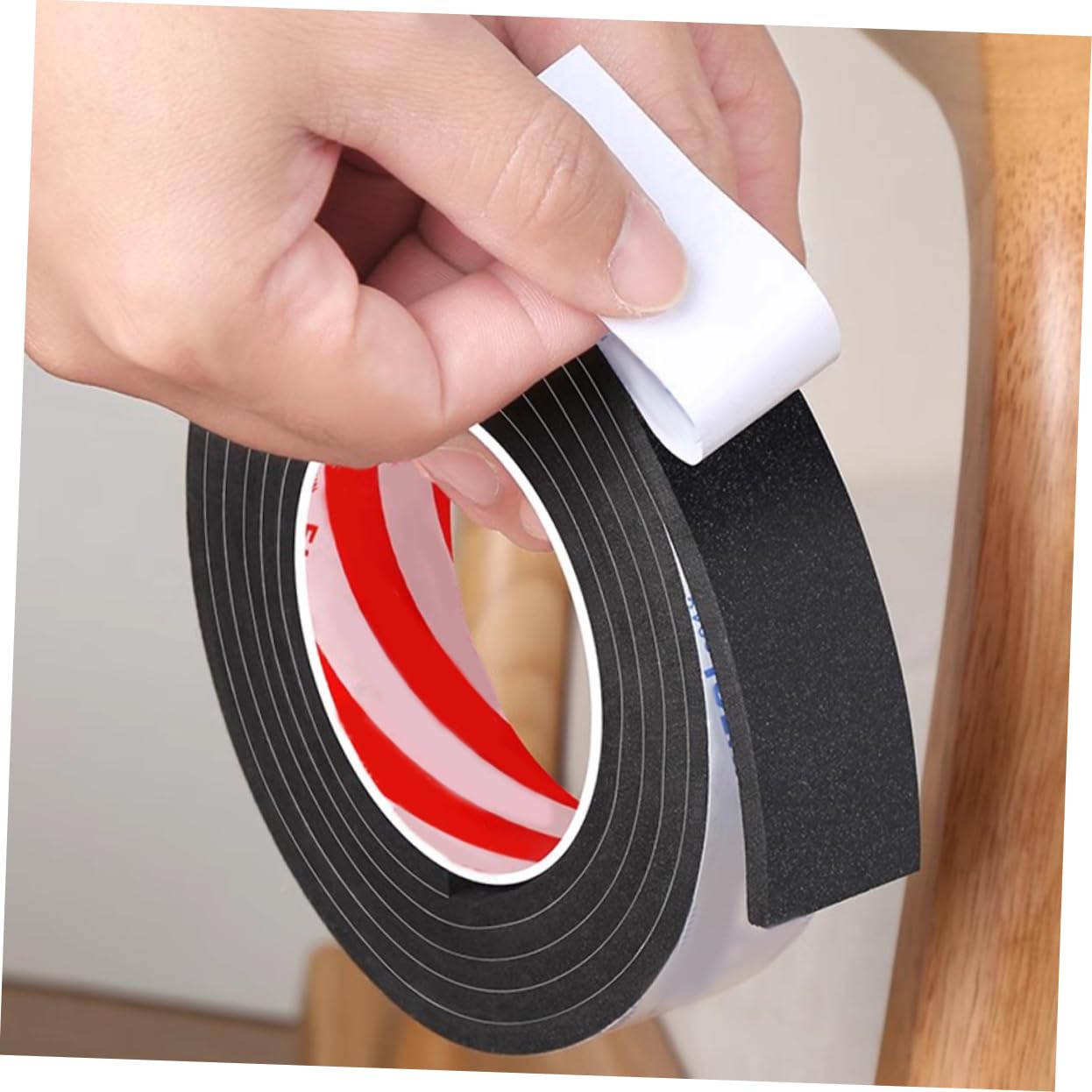 Mikikit Nonskid Soundproofing Tape Sealing Strip for Door Window Sealing Tape 1 Roll