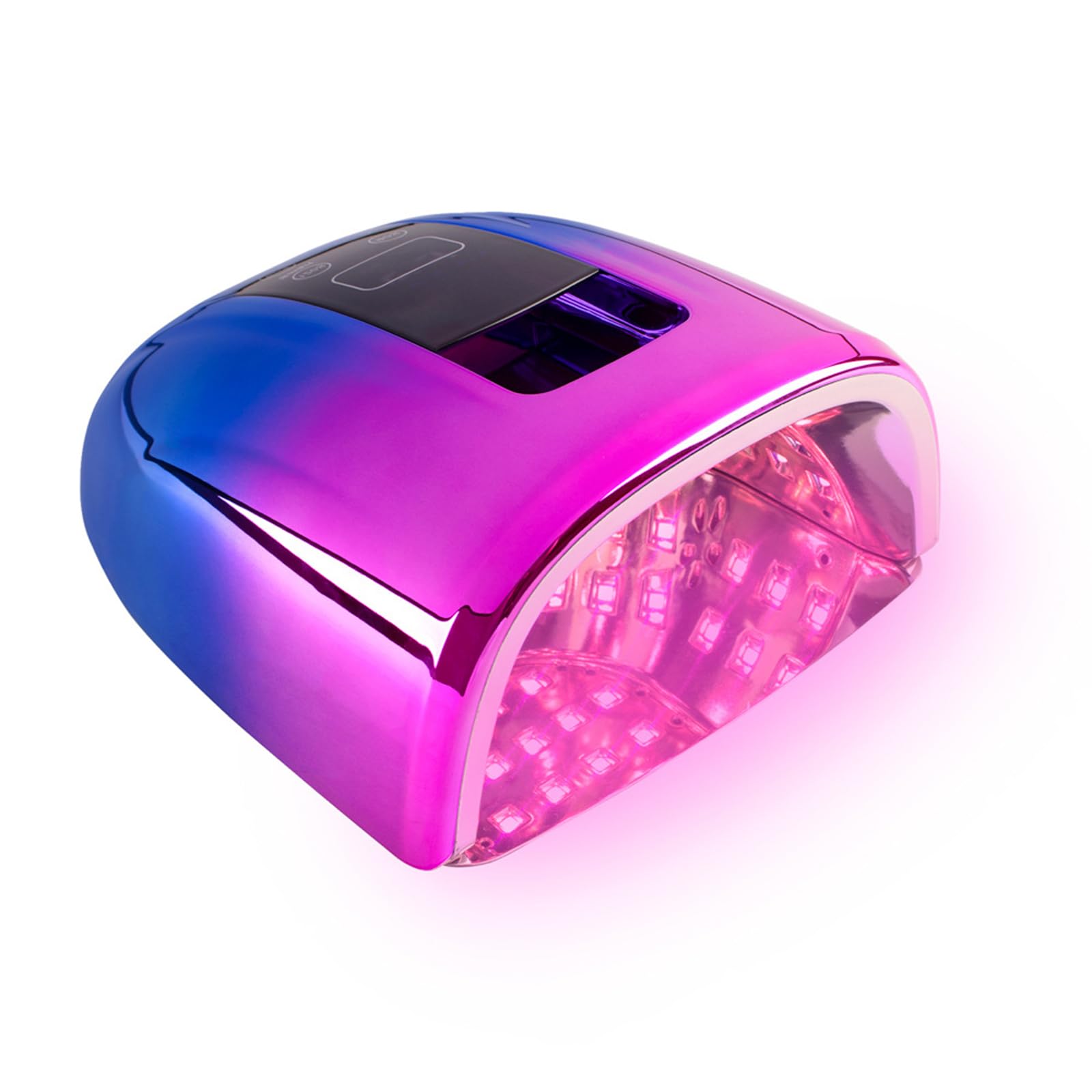B,lámpara de uñas Recargable lámpara de uñas UV led portátil 90 w gradiente lámparas led para Secado de Esmalte de Gel lámpara UV led de curado por luz roja con Base de Espejo