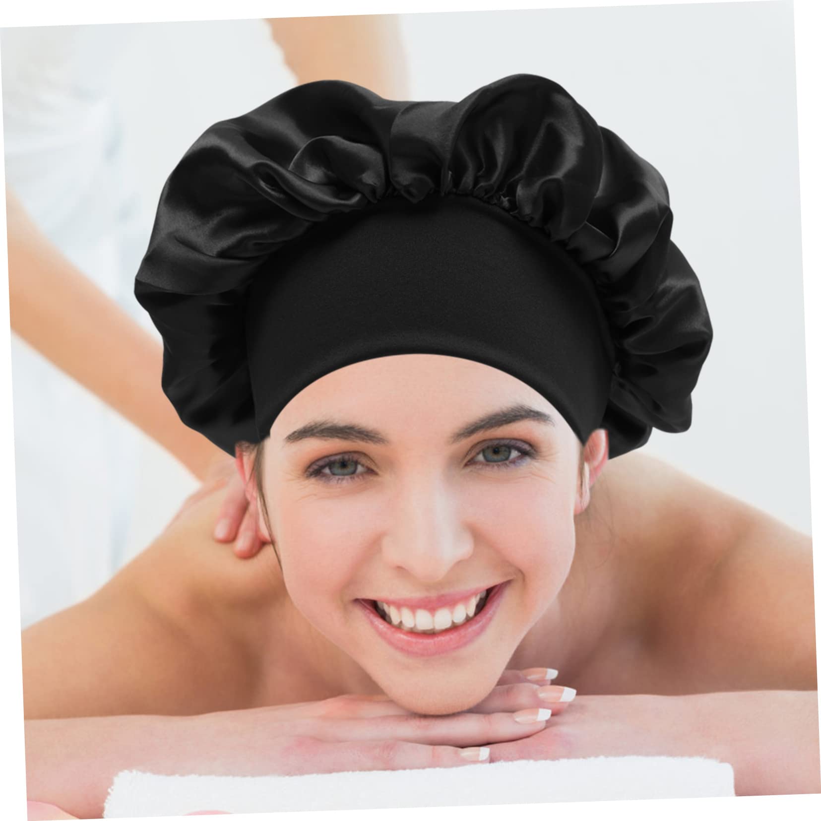 12 Pz Berretto Da Notte Berretto Di Protezione Cappello Da Salone Turbante Da Donna in Raso Cuffia Della Stazione Termale Ragazza Dormire Tessuto Elastico Copricapo
