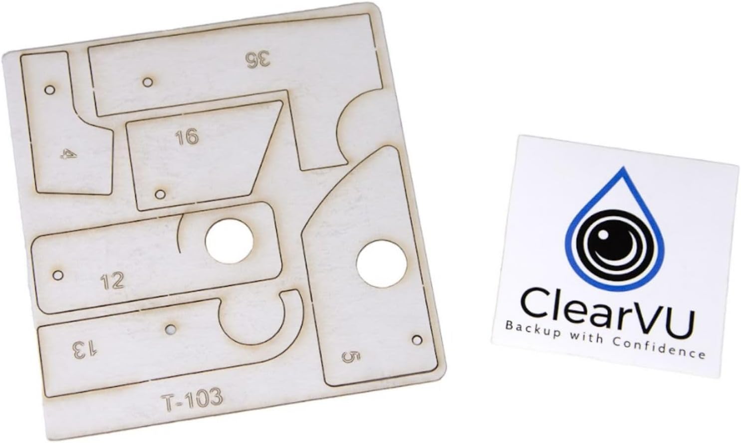 ClearVU T-103 Rear Camera Cleaner fits 2011-2022 F250 F350 | Rinse Off Using Existing Factory Wiper Controls | Includes DIY Kits | Cleans Off Debris, Salt & Snow