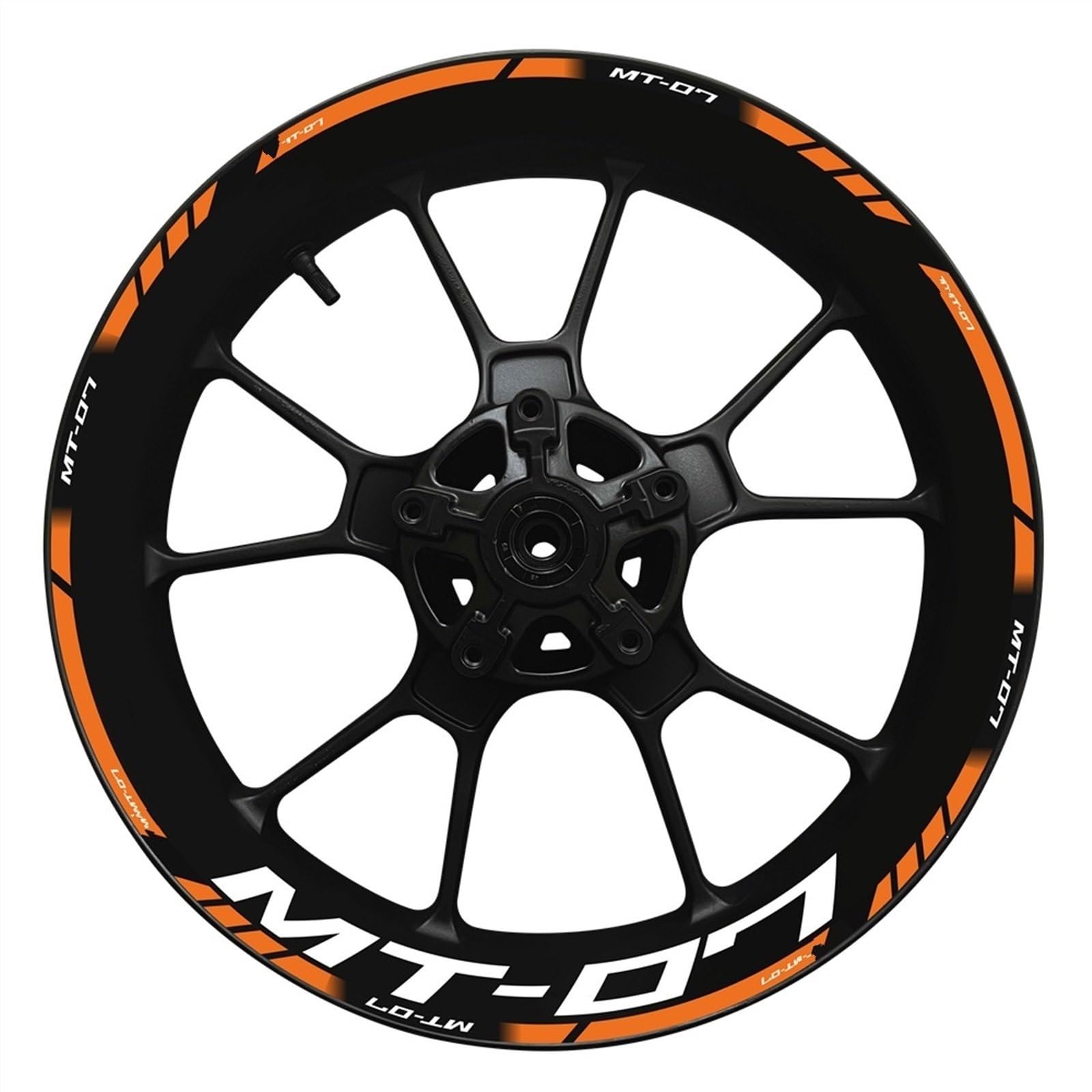 Motorcycle Wheel Hub Decal Decoration Set Rim Reflective Stickers for Yamaha MT07 MT 07 MT-07 2022 Decorative(Color5)