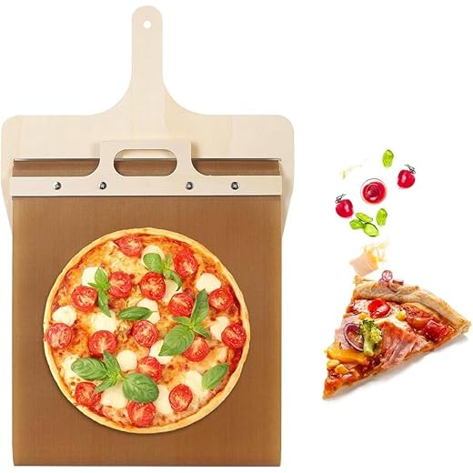 Pizza Stone with Wooden Handle