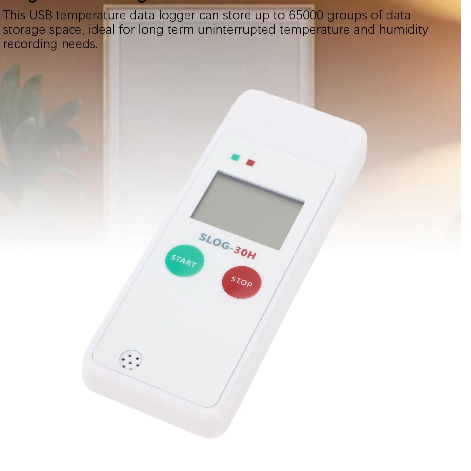 Temperatur-Datenlogger USB – -30 Bis +70°C, 65000 Werte, LCD, LED-Alarm, PDF/CSV Export, Für Kühlkette & Lager, Batterie CR2450