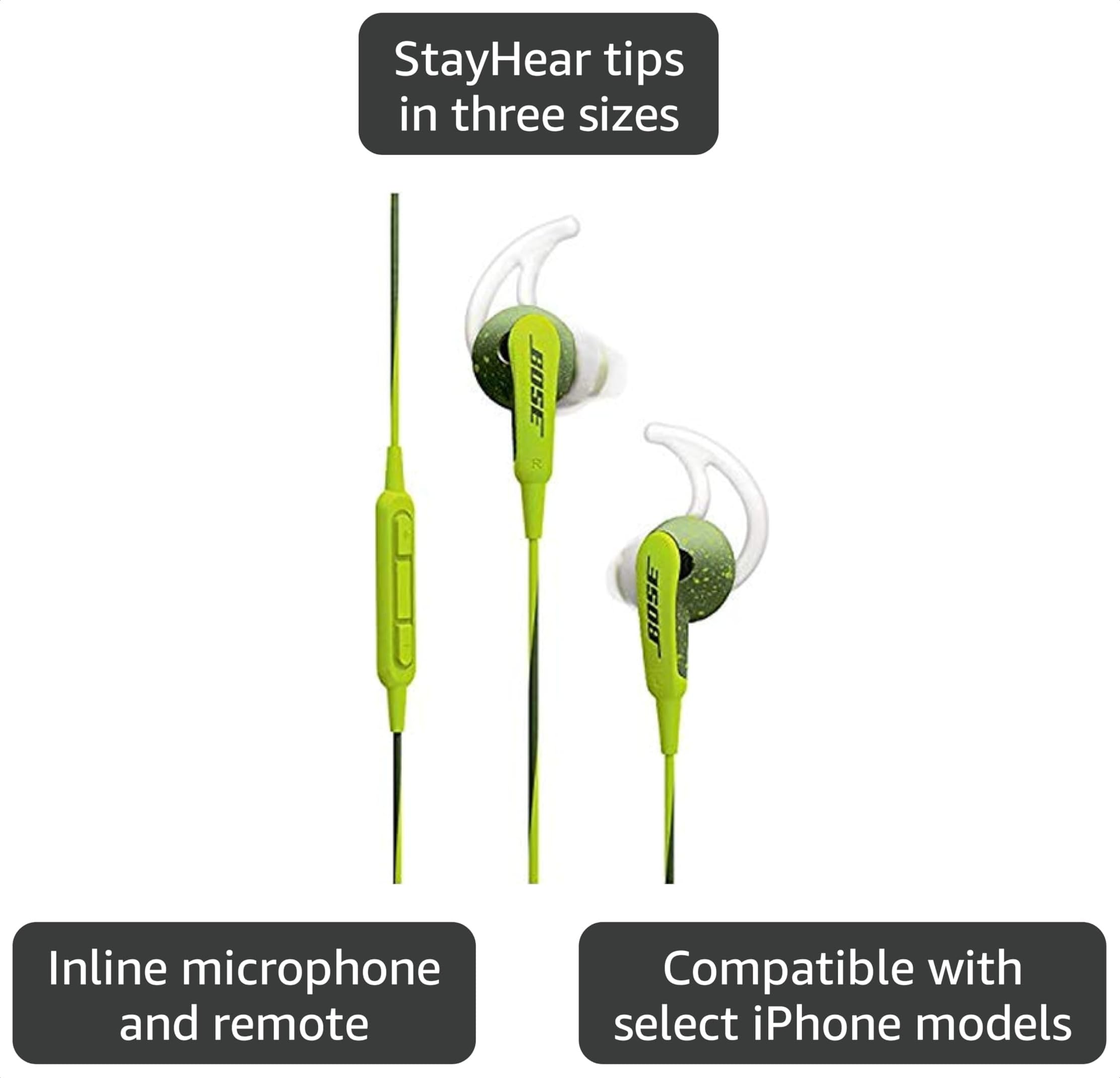 Amazon.com: Bose SoundSport in-Ear Headphones for Apple Devices
