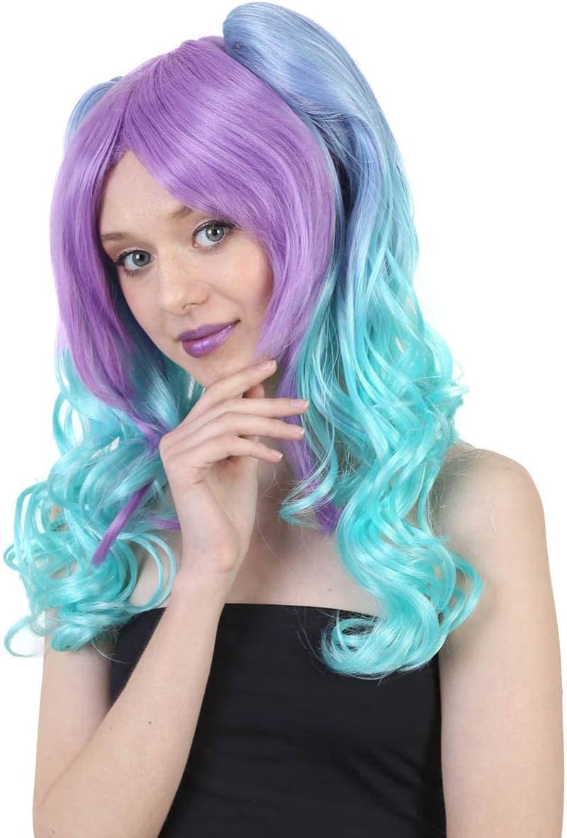 Allure Wavy Purple Blue Wig HW-061