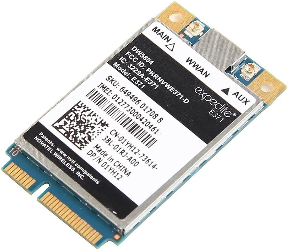 DW5804 4G LTE WWAN Mobile Broadband 01YH12 E371 Mini PCI-E 3G/4G Card Compatible For Dell E6430 E6530 E6230 E6330