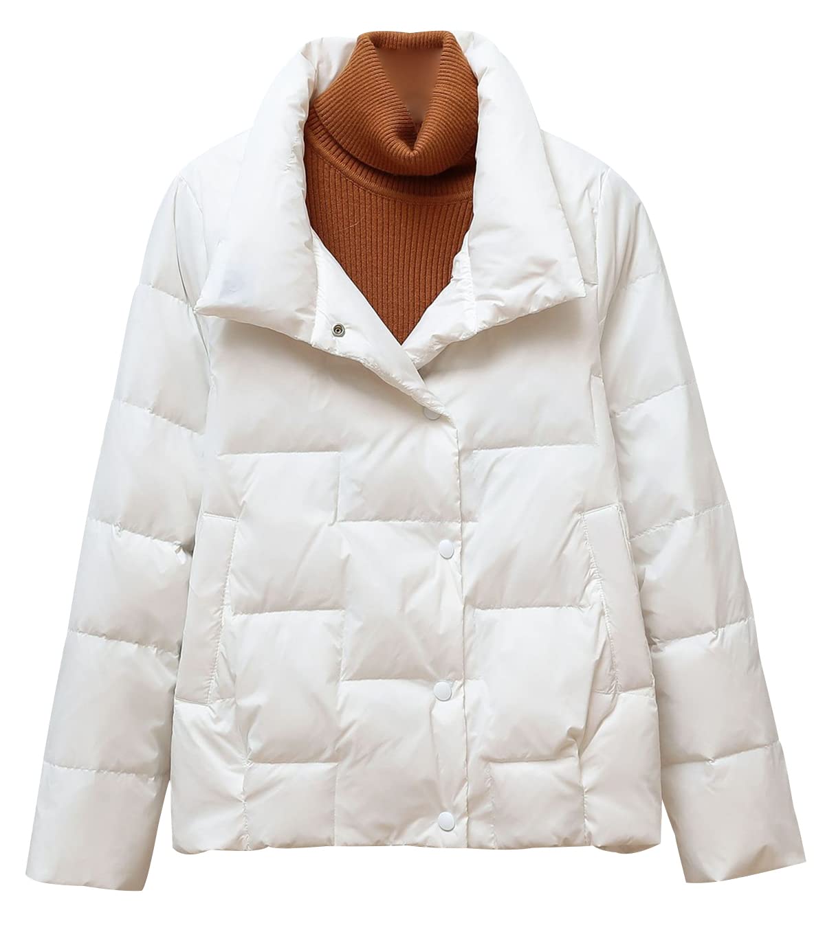 Doudoune Légère Femme Ultralight Matelassée - Veste Puffer Chaude Cintrée Grande Taille Randonnée