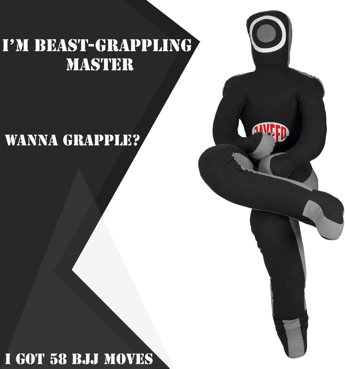 Jayefo Beast 58 BJJ Brazilian JIU Jitsu Wrestling Dummy for Grappling-Submission-Mixed Martial Arts-MMA-Training Punching Throwing Boxing Bag Practice Karate Judo. : Sports & Outdoors