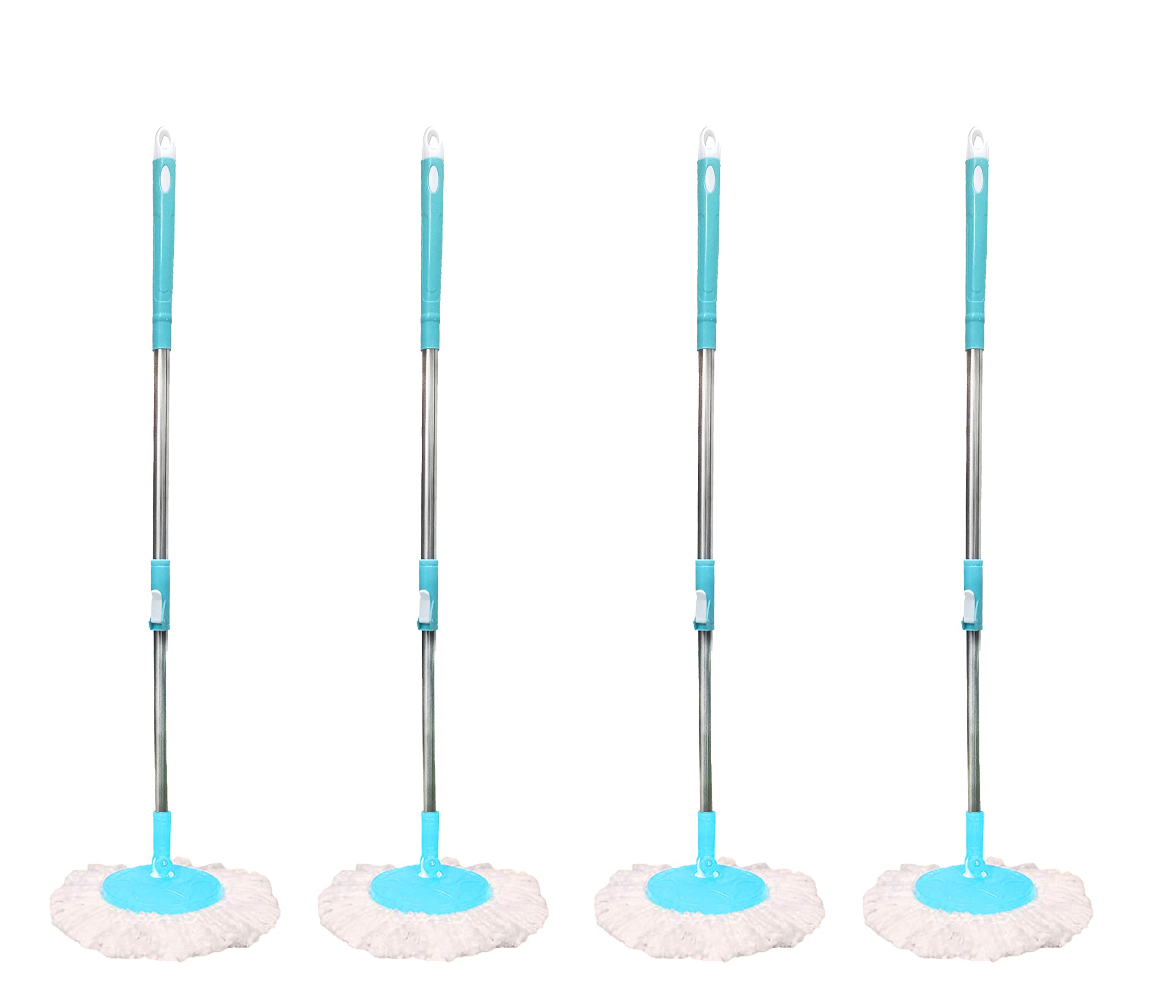 Eco Spin Mop Rod Stick-with 360 Degree Rotating Mops-Head 4 Stainless Steel Rod Stick-with 4 Microfiber Refill | Wet-Dry Mop | Mops | Rod Stick | Mop Rod Stick | Mop for Floor Cleaning | Mop Rod (B0BWJG633T) Amazon Price History, Amazon Price Tracker