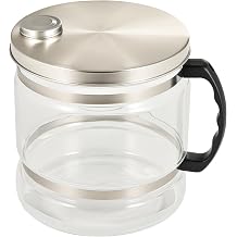 CO-Z 1.1 gal Water Container for Distiller, 4L Distilled Glass Carafe with Nonskid Bottom, Countertop Replacement Distilled Water Pot, Water Glass Jar Water Distiller for Home