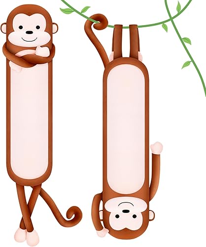 Miniatura 2 de Achwishap Juguete de peluche de mono largo, almohada de peluche Kawaii grande de 40 pulgadas, almohada de peluche de mono dormido, almohada suave