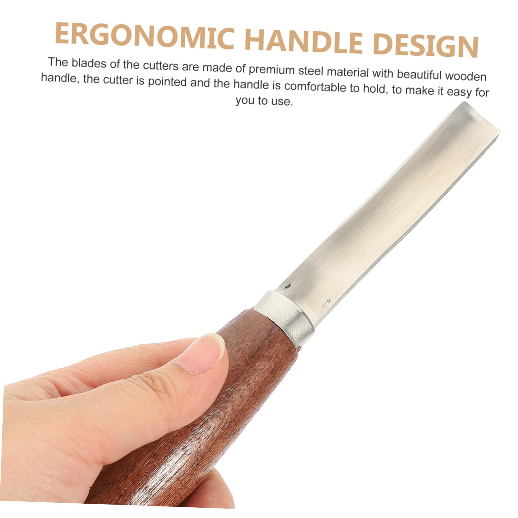 HOMSFOU Strumenti Per Intaglio Del Legno Utensili Intagliati Mano Kit Per Intaglio Del Legno Con Lame Resistenti Materiali Taglio Preciso Per Hobby e Dettagli Su