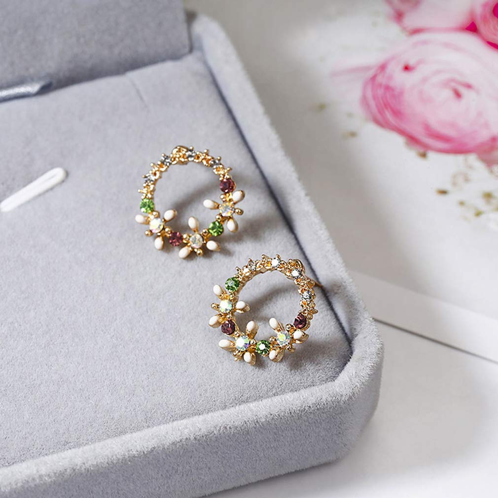 Orecchini A Goccia A Forma Di Fiore – Colore Oro, Lega, 1,6 Cm – Gioielli Donna Per Feste E Ballo