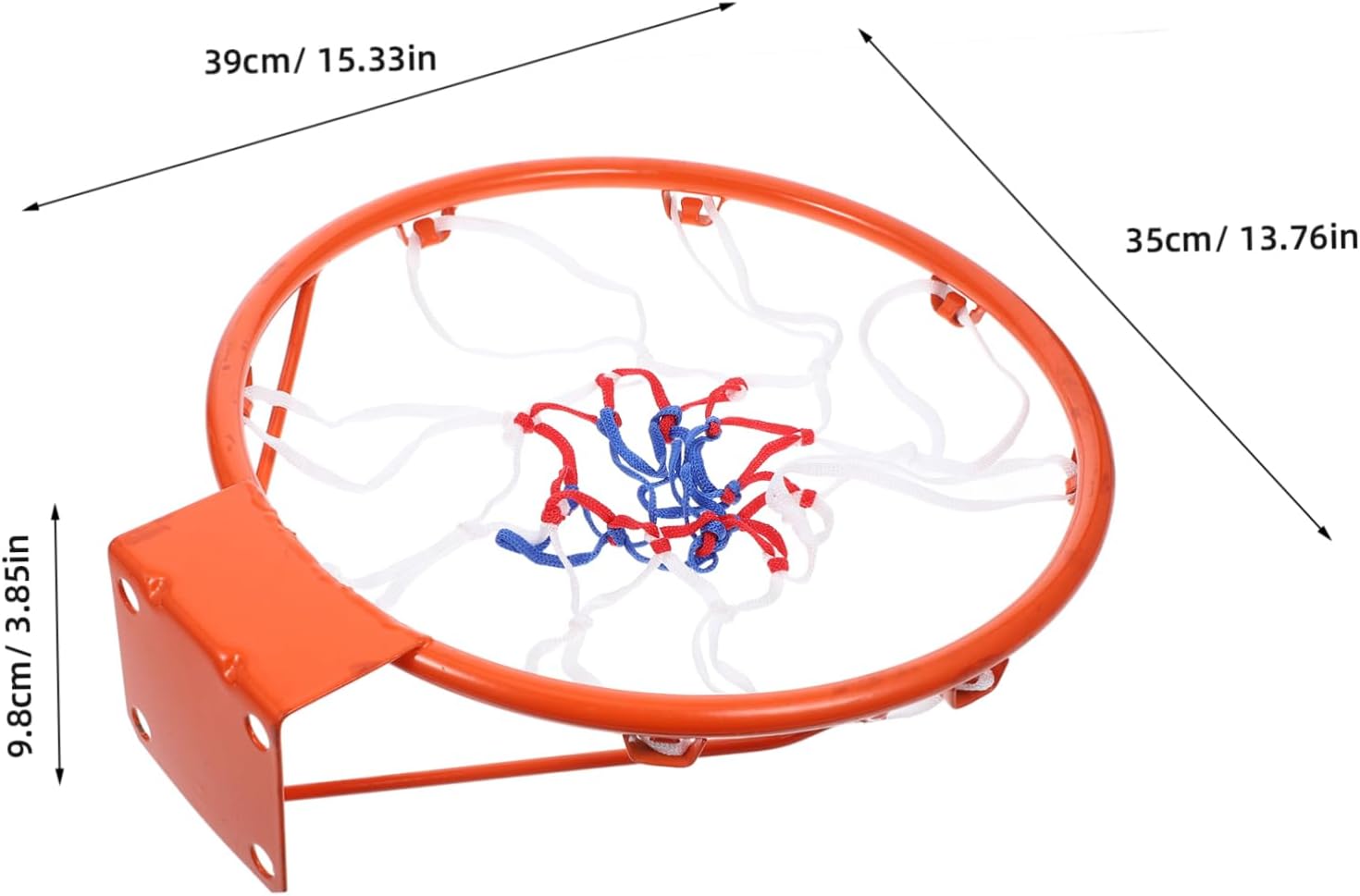 HANABASS 1set Basketball Hoop for Boys and Girls Wall-Mounted Rim Complete Accessories for and Skill Development