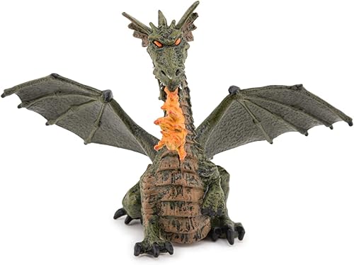 Miniatura 5 de Dragón alado con fuego (dragón azul o verde alado los colores pueden variar)