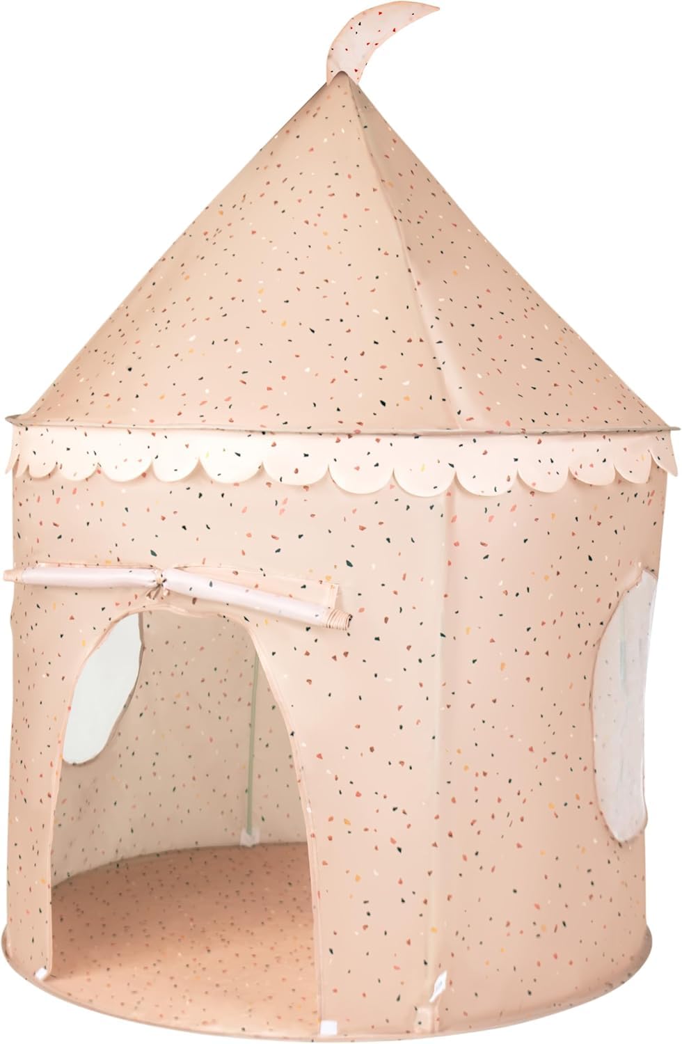 Relsy Kids Pop Up Play Tent - Indoor/Outdoor Childs Playhouse Alabama Clay Terrazzo Style, 135cm x 100cm, Kids Tent, Play Den Ball Pit Garden Toys For Toddler Unisex Children Age 3+