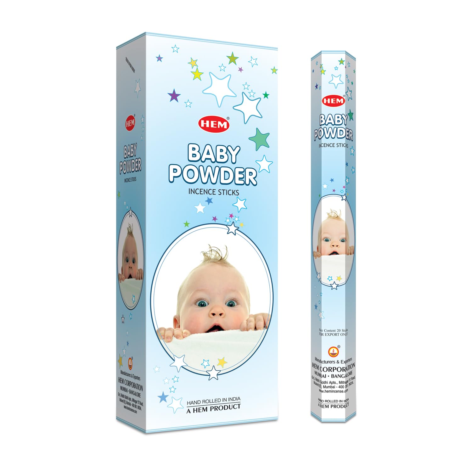 HEM Baby Powder - 120 Sticks - Incense