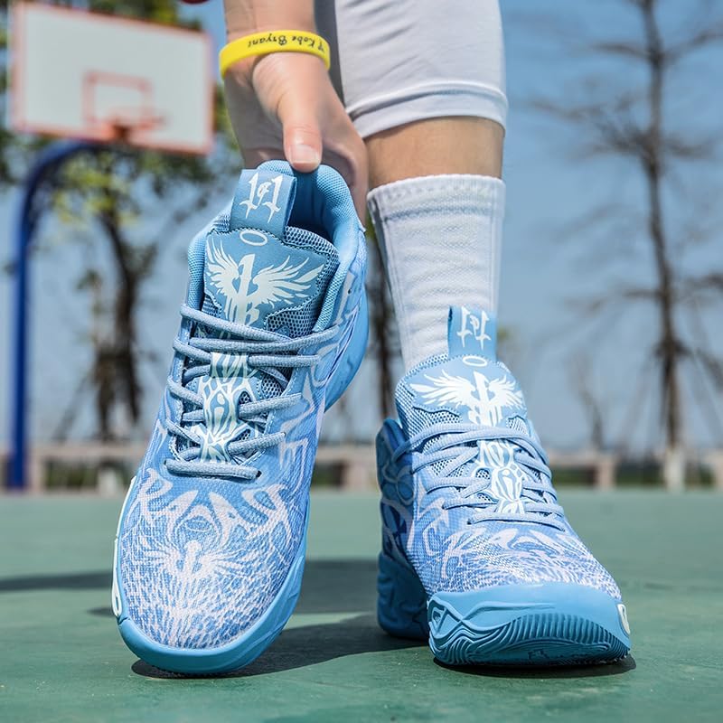 Basketball Shoes for Womens Mens Colorful Volleyball Fashion High Top Breathable Lightweight Grip Indoor Outdoor Sport Sneakers for Unisex - Image 2