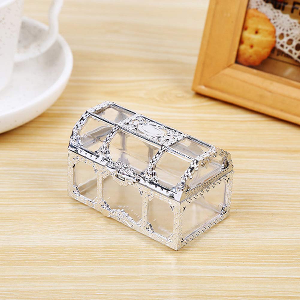 Jewelry Box Organizer Small Travel Plastic Jewelry Storage Case for Rings Earrings Necklace Jewelry Gift Box Girls Women