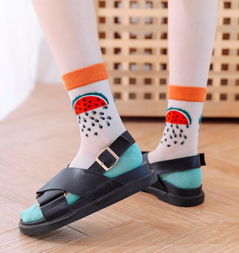 Image of Women's Ankle Socks for Casual & Sports Multicolor Odour Free Fancy Multi design Socks Pack