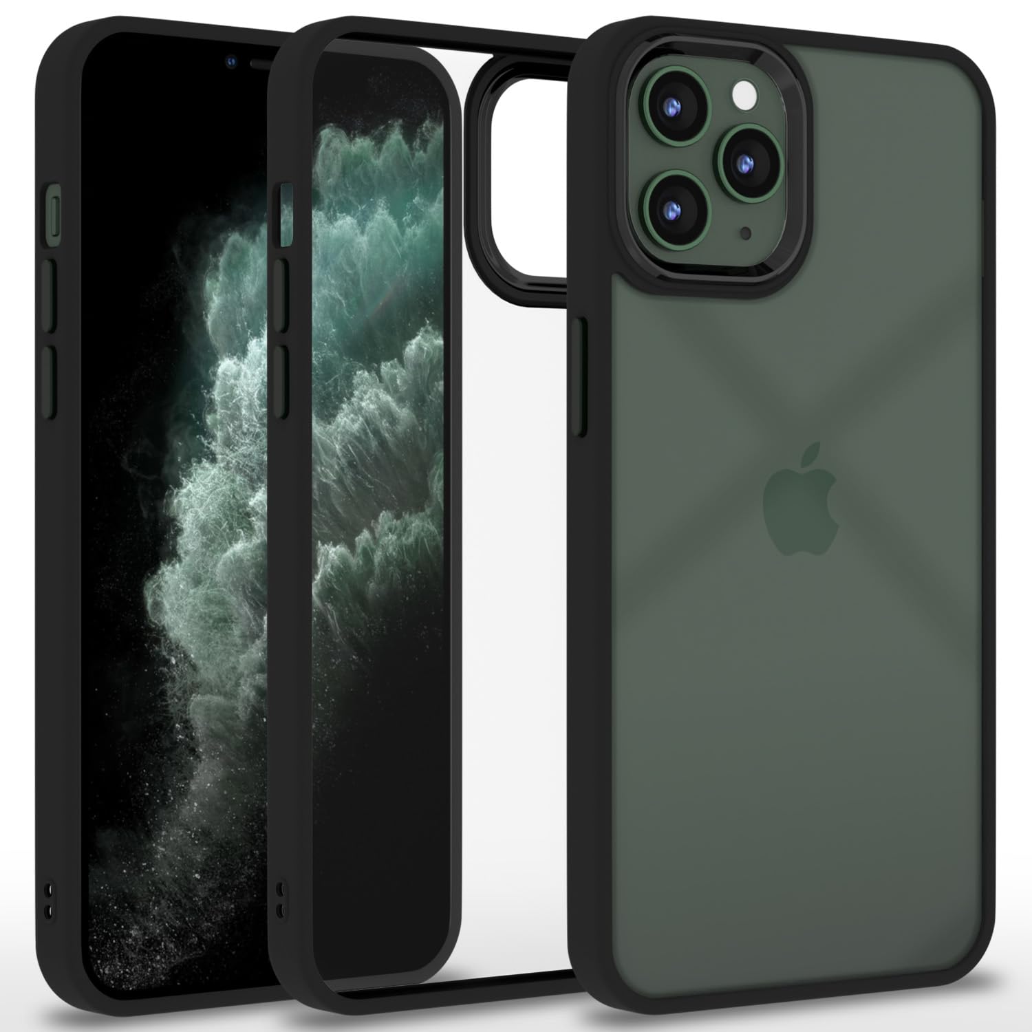 Pikkme Back Cover |Electroplated Chrome Metal Ring | Full Camera Protection | Raised Edges | Super Soft Side TPU | Bumper Case for iPhone 11 Pro Max (Black) (B0BGQ468WB) Amazon Price History, Amazon Price Tracker