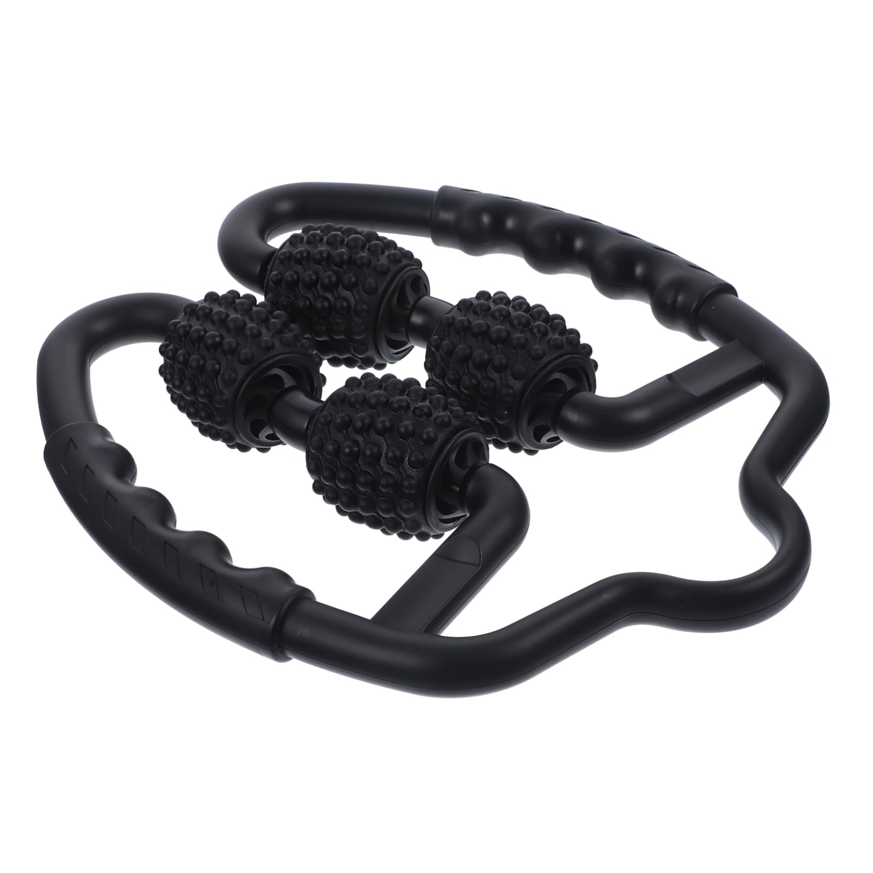 Rullo Massaggio Muscolare Nero in Pp Eva per Gambe e Braccia | 1 Pezzo, Bastone da Automassaggio Manuale, Effetto Massaggio per Uso Familiare e Individuale