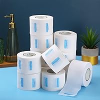 Vista 2 de Yilloog 4000 tiras 40 rollos desechables de papel de peluquería para cortar el pelo, tiras de cuello elásticas para peluquería, banda elástica