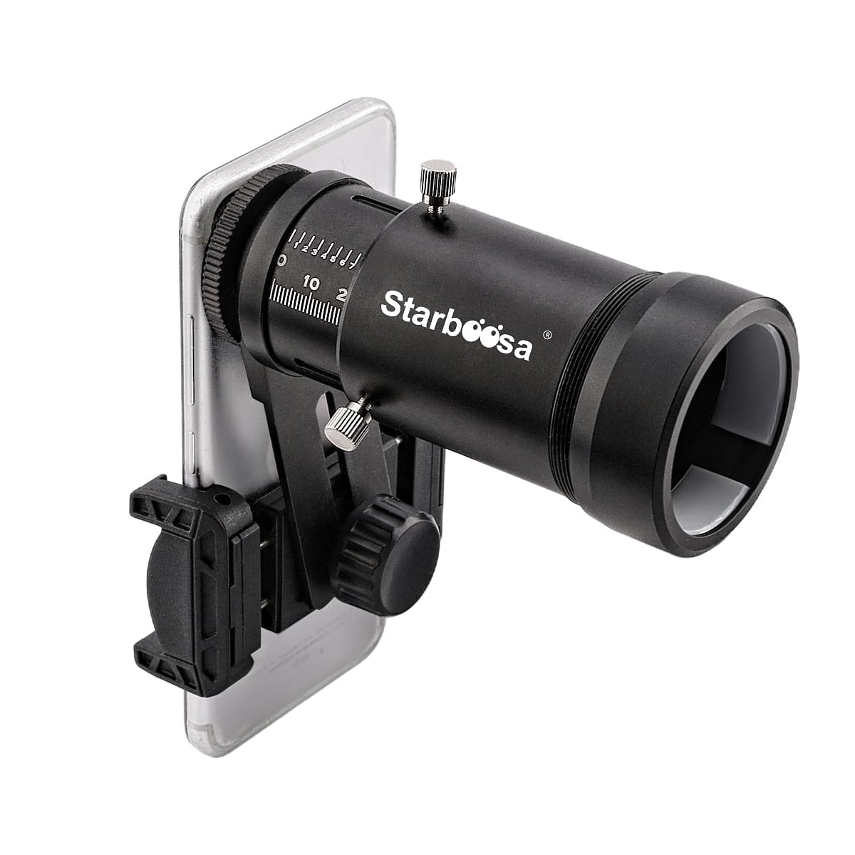 Ausziehbarer Zielfernrohr-Kamera-Adapter - Smartphone-Halterung für Outdoor-Fotografie - Kompatibel mit den meisten Okularen und einstellbar für Augenabstand