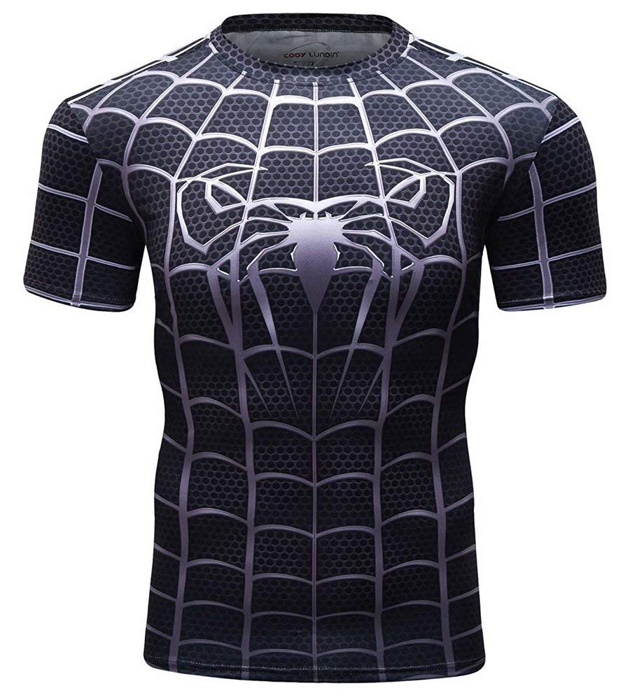 Short Sleeve Dri Fit Superhero Spiderman Marvel Graphic T Shirt