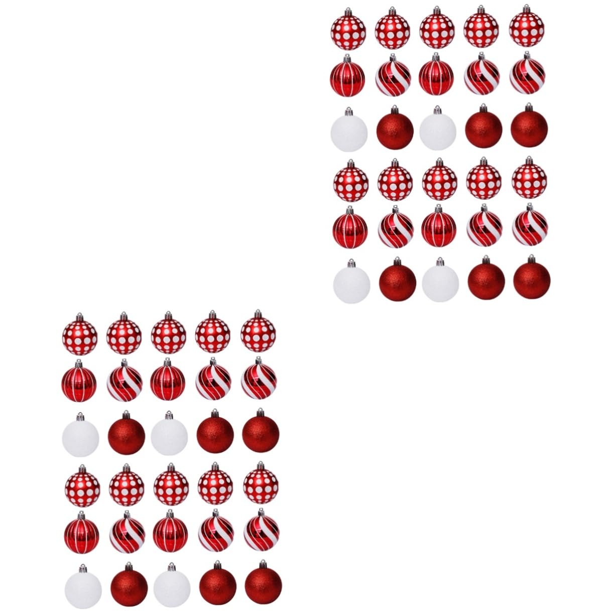 ABOOFAN 60 Pz Ciondolo Palla Di Natale Decorazioni Natalizie Da Appendere Addobbi Per L'albero Di Natale Decorazione Natalizia Decorazioni Per La Casa Di Natale Rosse Plastica Rosso